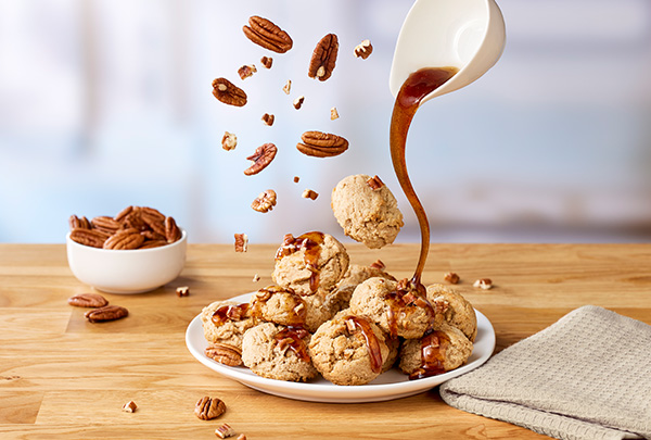 Spectacular Maple Scone Bites With Pecan Syrup